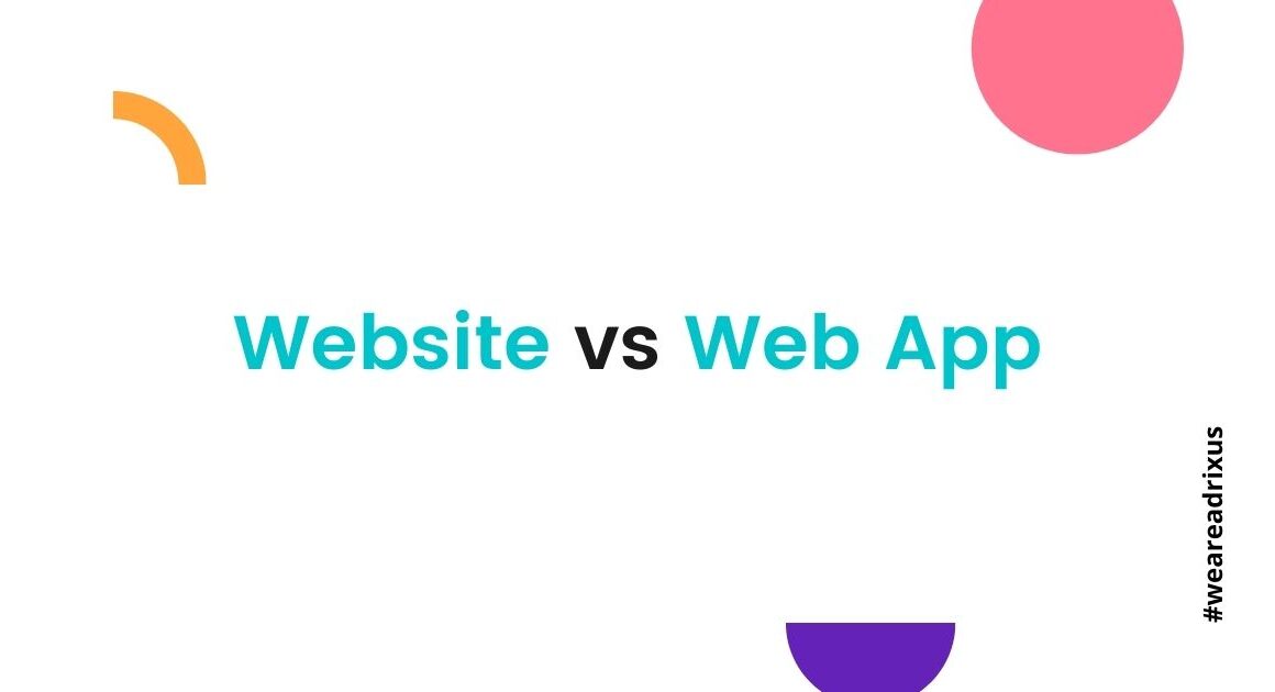 website and web app comparision